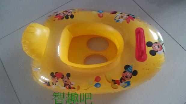 Phao bơi cho bé bơi ghế bơi vòng có tay cầm - Cao su nổi phao bơi tròn