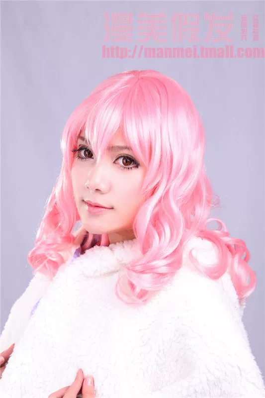 Cosplay tóc giả Wand of Fortune Lucky Stick 2+ ル Lulu Pink Tóc xoăn dài Tóc giả - Cosplay