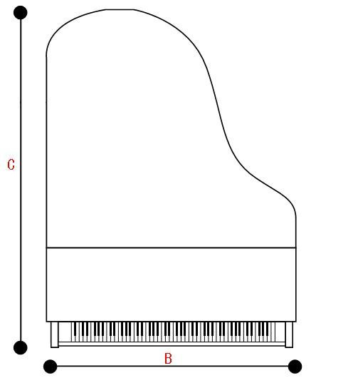 三角钢琴平面图图片