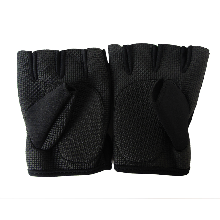 Găng tay thể dục thể thao Half Finger Palm Tập thể dục tạ tạ tạ trượt sông chèo thuyền nam và nữ thiết bị bảo vệ - Dụng cụ thể thao dây băng đầu gối