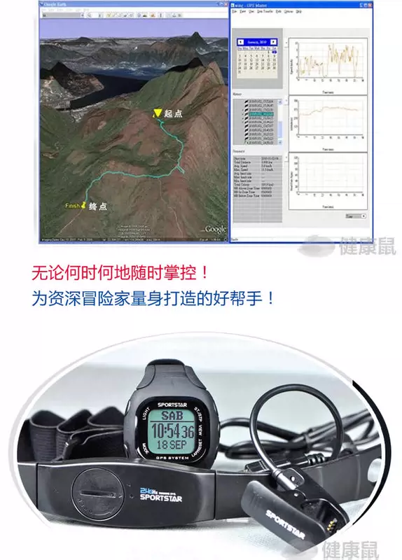 Đồng hồ thể thao ngoài trời chính hãng Shiboda Điều hướng toàn cầu GPS định vị la bàn điều hướng - Giao tiếp / Điều hướng / Đồng hồ ngoài trời