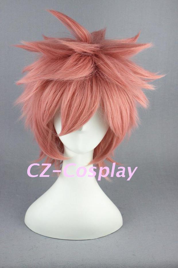 Đuôi thần tiên của CZcosplsy> Naz Dora Gurni 32cm hỗn hợp tóc giả màu hồng - Cosplay cosplay luffy