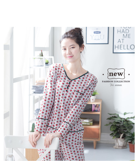 Loa mùa thu vài bộ đồ ngủ cotton nữ dài tay phục vụ nhà nam cardigan trước khóa thường thời trang mùa xuân và mùa hè cotton phù hợp đồ ngủ nữ