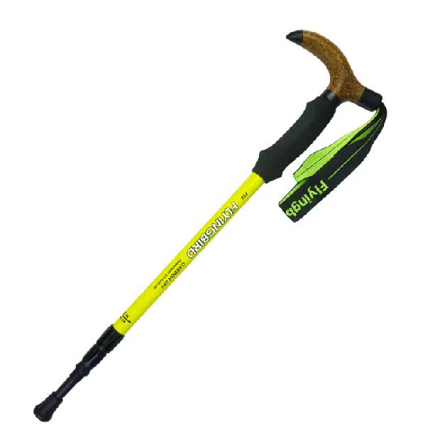 Ngoài trời FLYINGBIRD / Feibo Ft6 siêu nhẹ bằng sợi carbon hình chữ T kẹp trekking cực cũ - Gậy / gậy gậy cho người mù