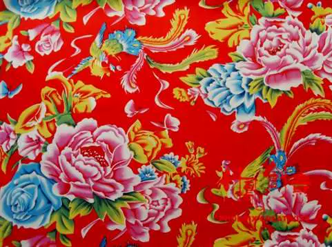 Ba màu đầy đủ của nỗi nhớ bông vải chăn bông vải Đông Bắc Phoenix mặc Peony vải in - màu sắc cổ điển - Vải vải tự làm