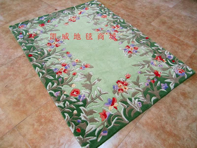 ковер 美式田园纯羊毛地毯 客厅卧室茶几地毯 外贸出口原单特价包邮 OTHER