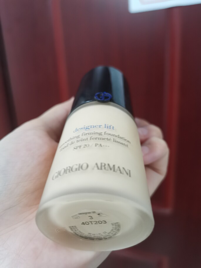 【正品】armani阿玛尼大师造型紧颜粉底液提亮干皮滋润轻薄
