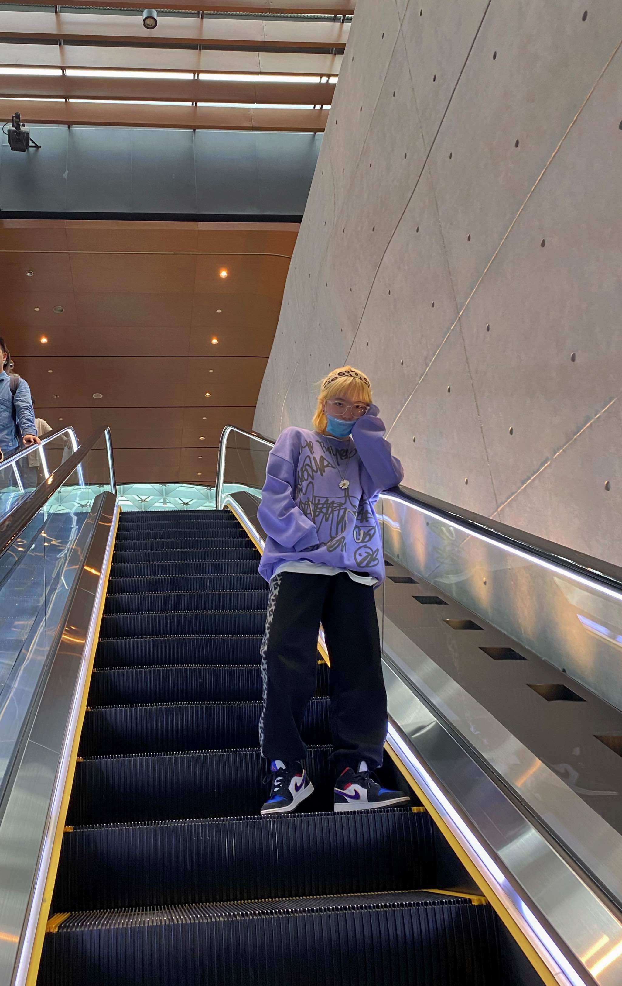 takeoff咖喱人秋冬自制豹纹拼接束脚裤休闲运动男女ins街头潮百搭