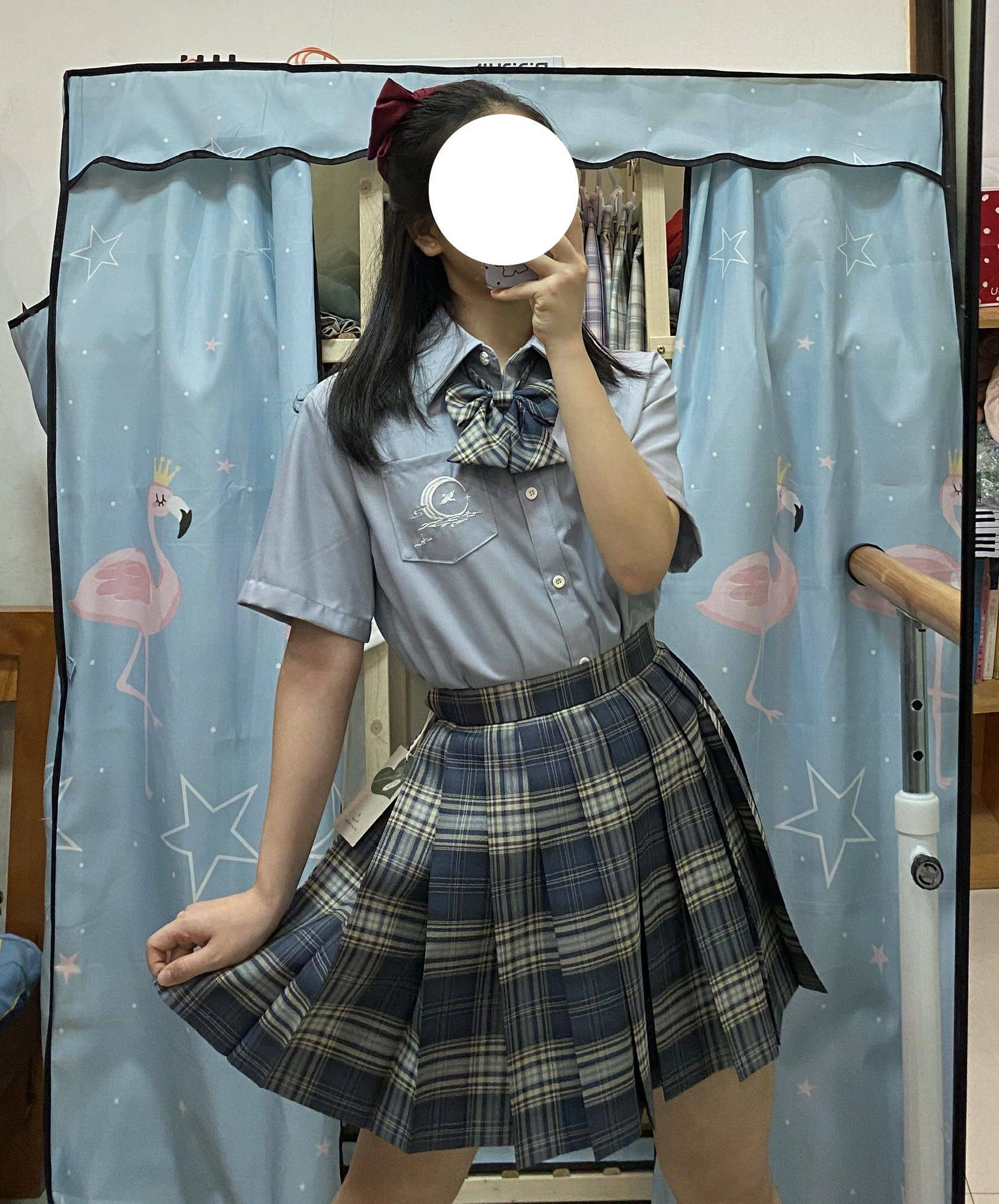 【神仙club】原创jk白皇后【银色刺绣】短袖衬衫【十天左右发货】