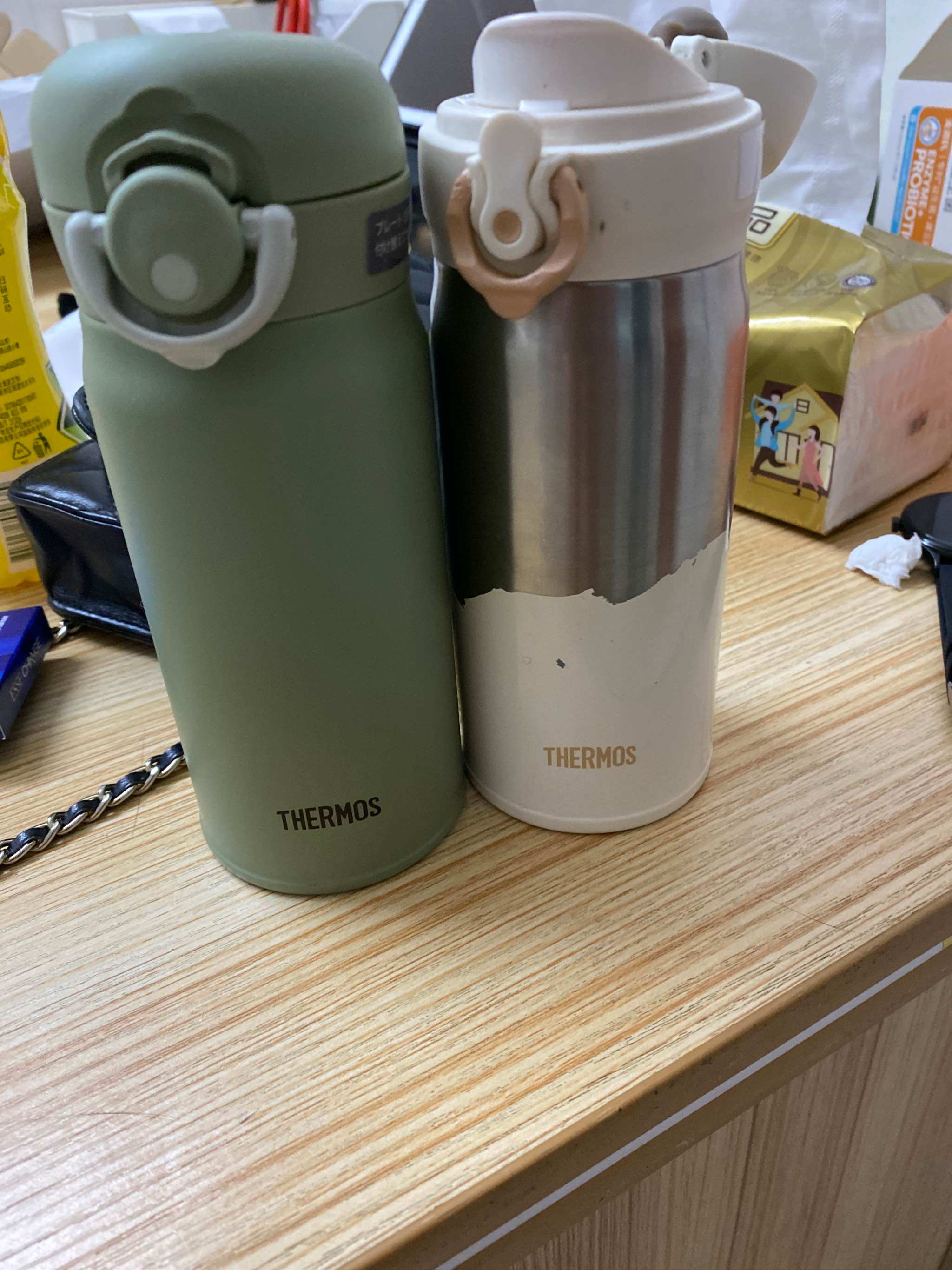 现货日本本土版thermos膳魔师2020新款限定牛油果绿保温杯jnr