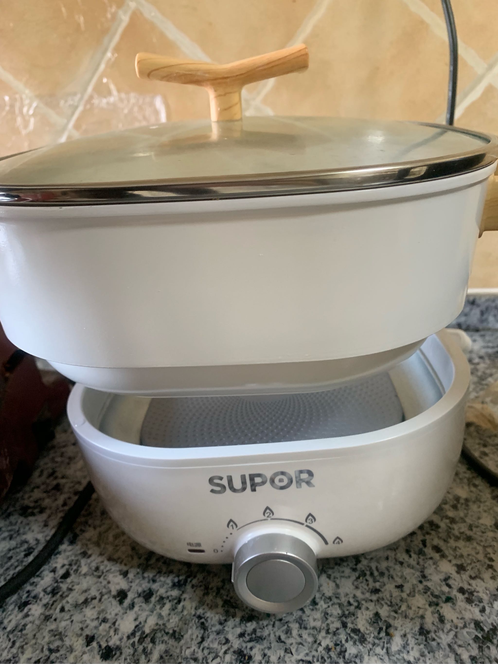 苏泊尔电火锅迷你家用宿舍学生电蒸锅多功能电煮锅蒸煮炒煎小电锅