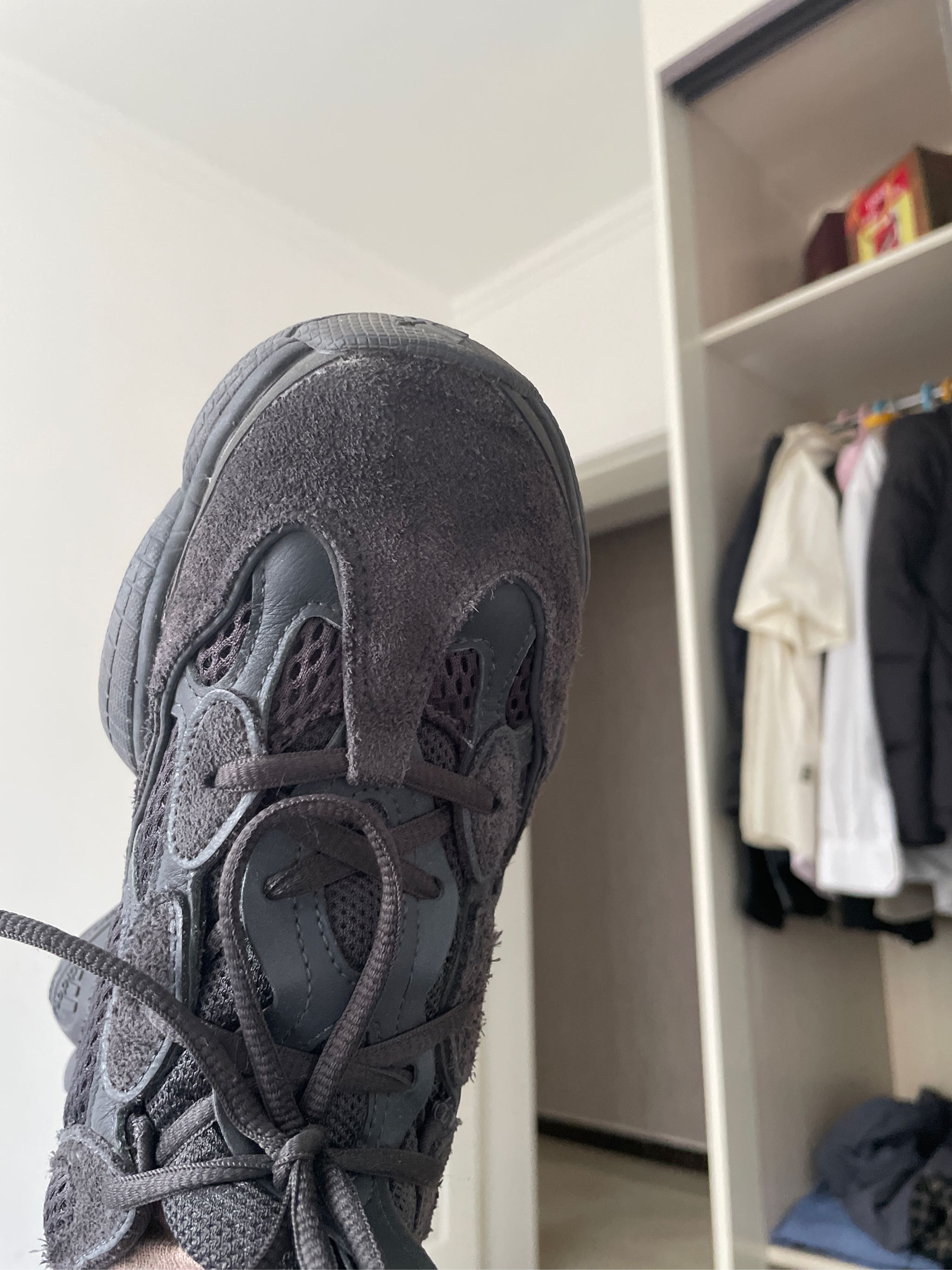 小鴻體育 adidas yeezy 500 全黑武士 黑魂 椰子 跑步鞋 f36640