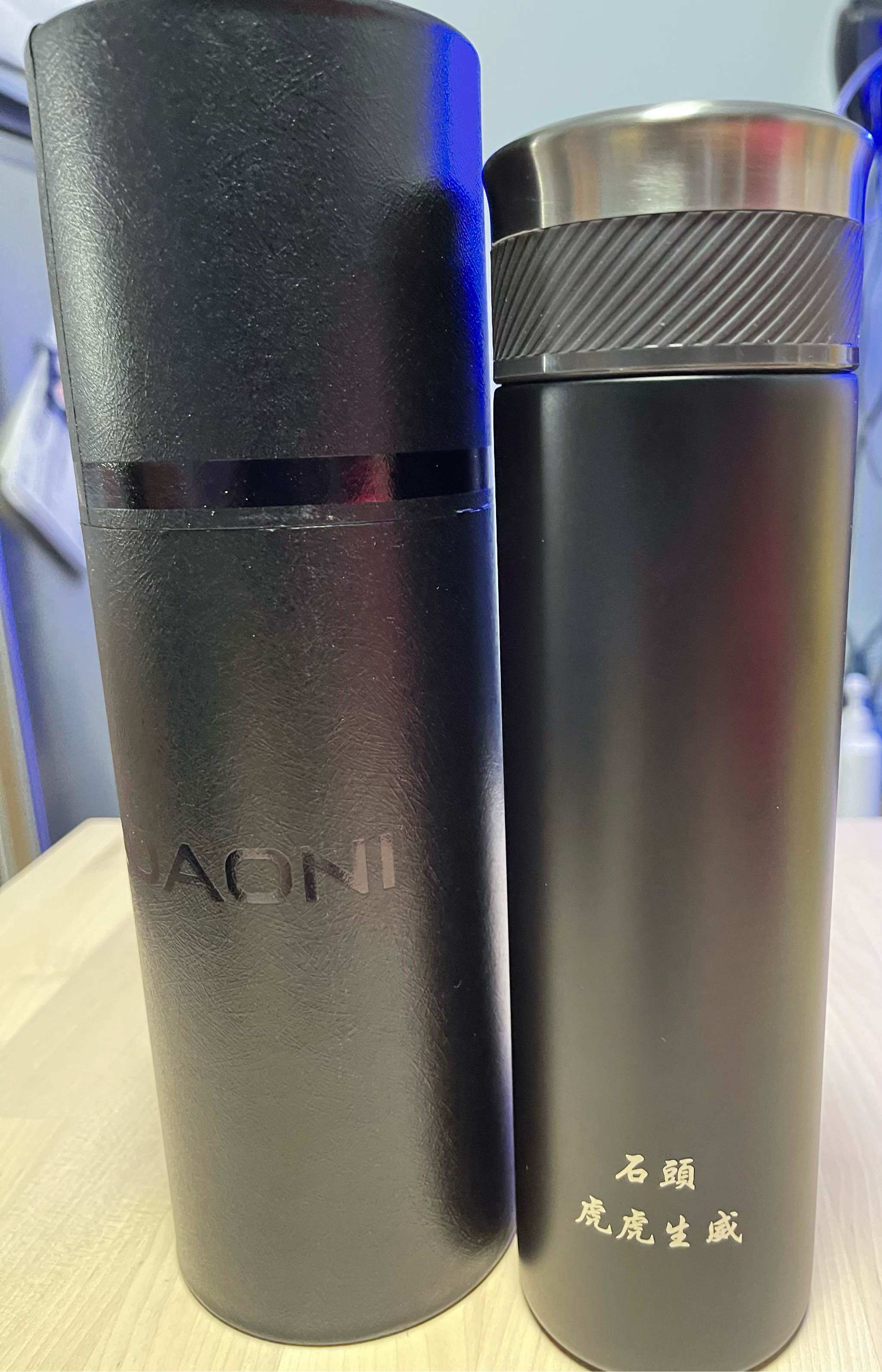 德国博奥尼保温杯男女士316不锈钢水杯高档车载茶水分离泡茶杯子