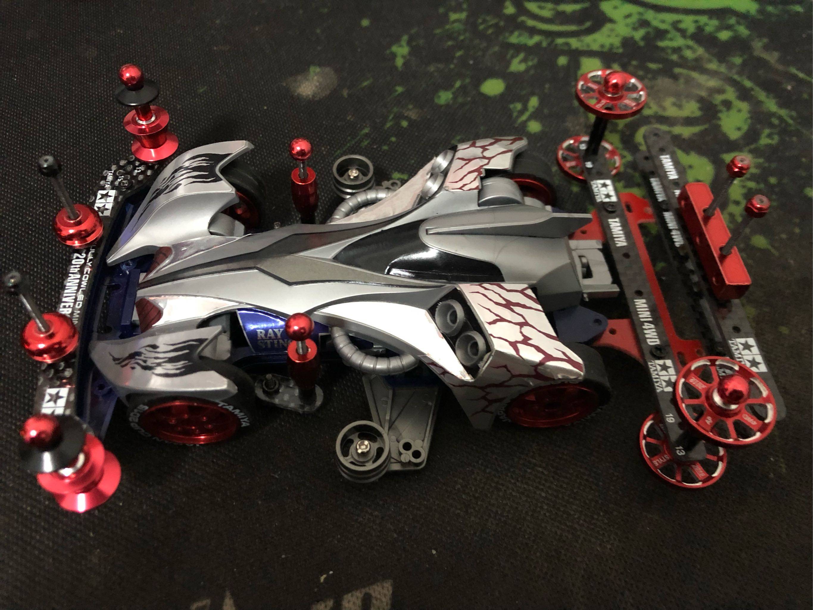 田宫四驱车s2底盘fma底盘改装套件盒车拼装铝合金配件四驱兄弟