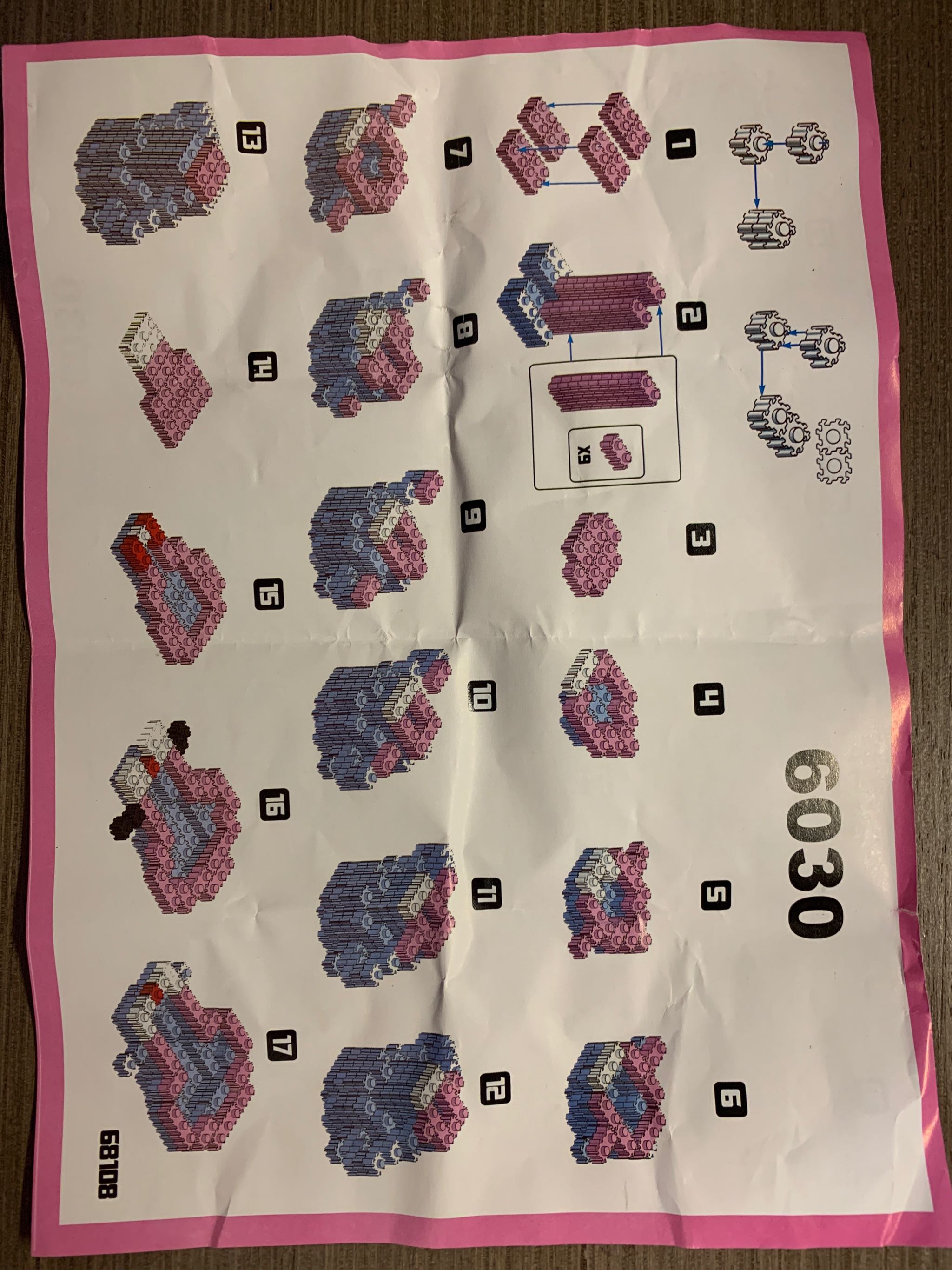 微型立体拼图钻石拼装小颗粒益智积木玩具乐高粉红豹皮卡丘摆件