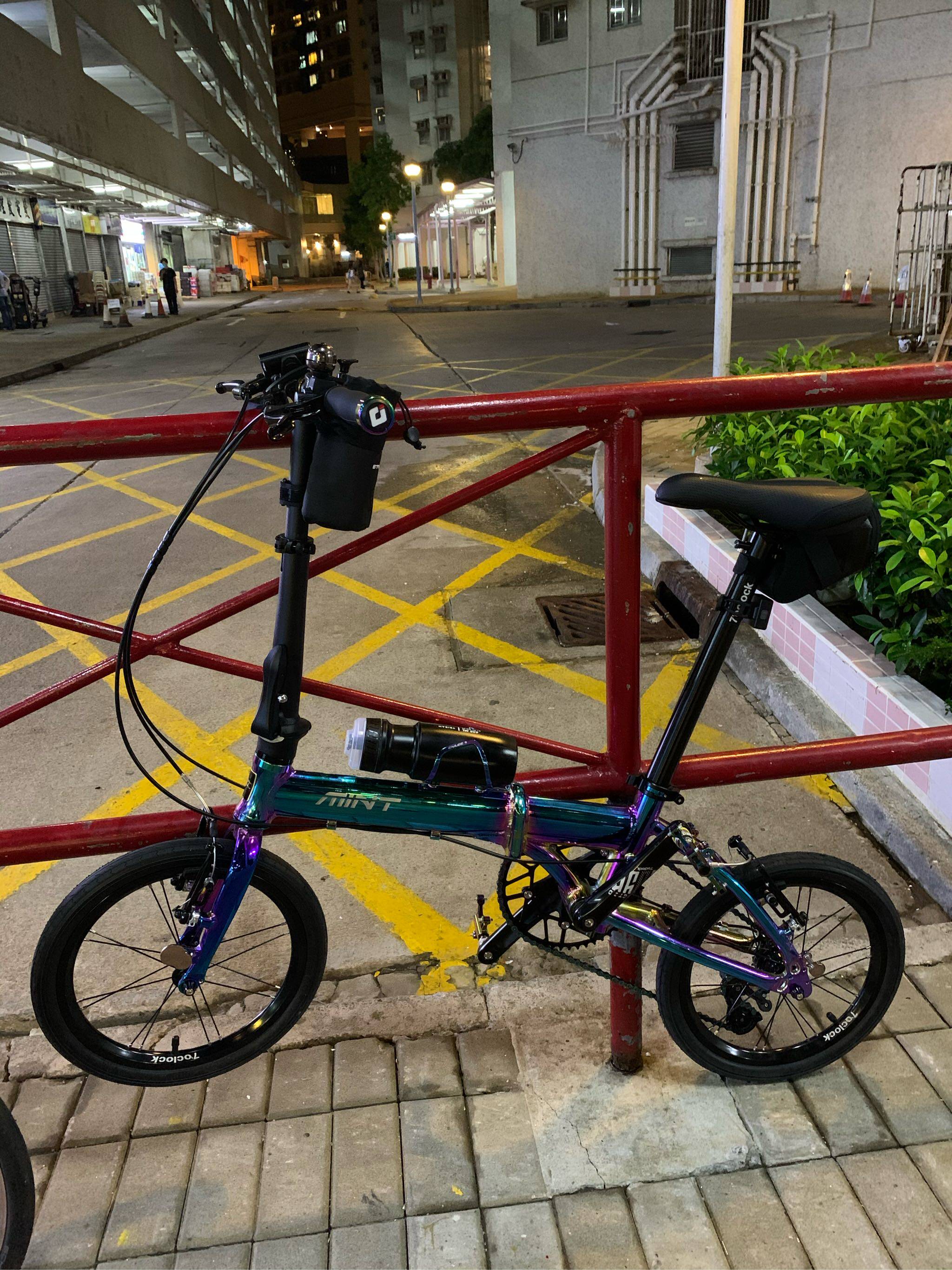 mint折叠自行车便携14寸16寸9速变速v碟刹男女学生成人儿童单车