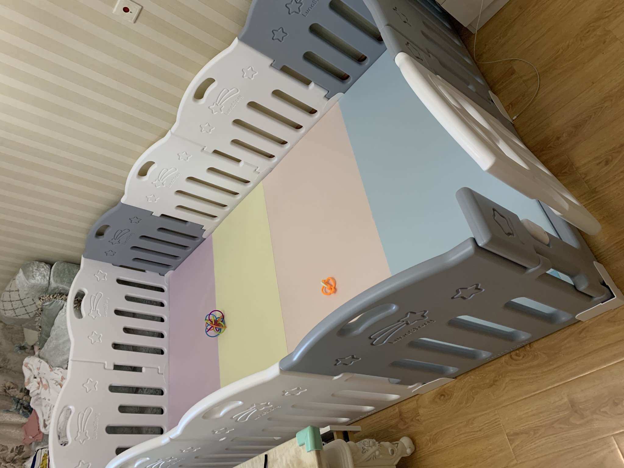 韩国lunastory儿童游戏围栏宝宝防护栏婴儿栅栏爬行垫地上护栏