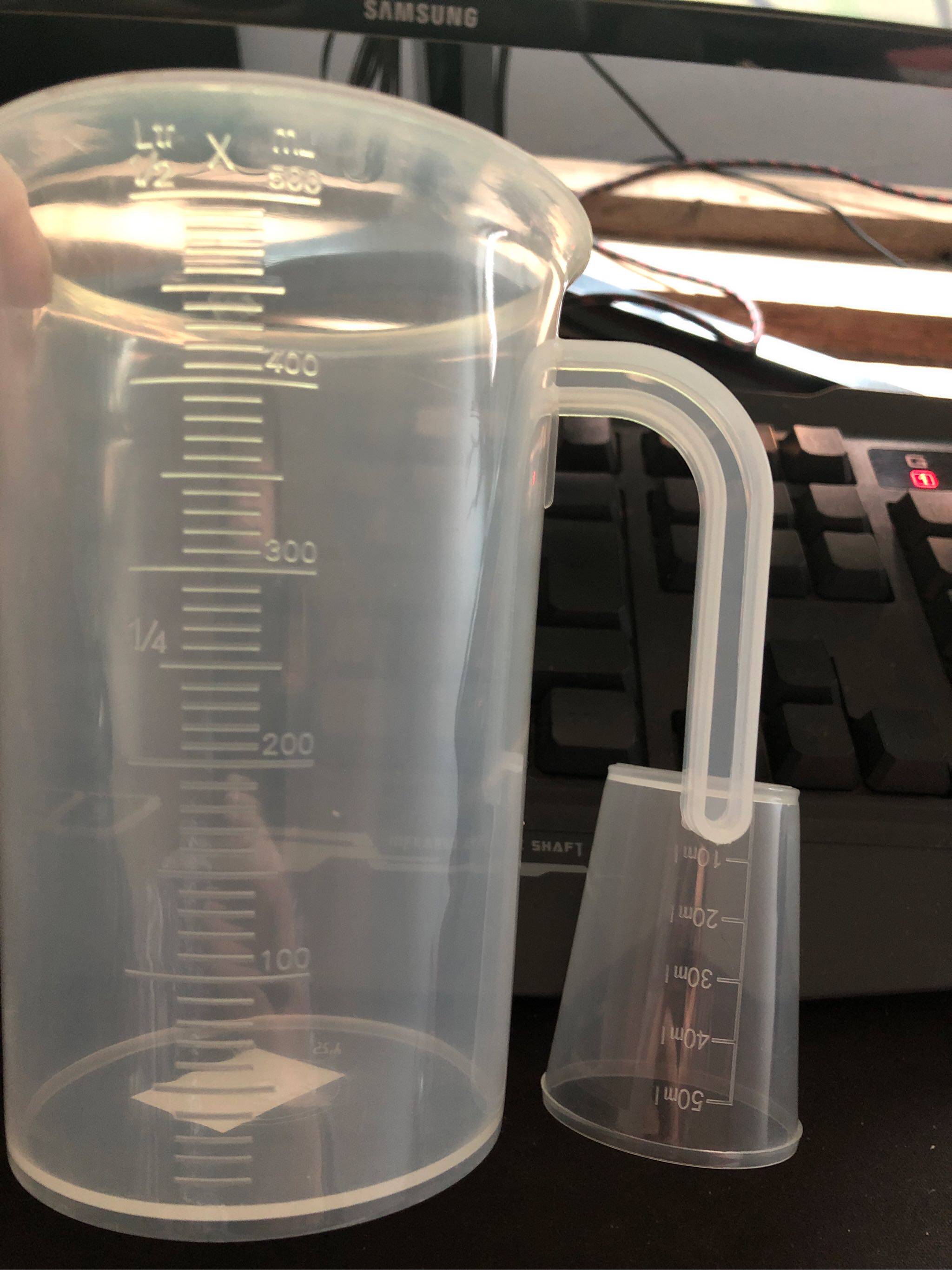 塑料量杯带刻度测量桶有盖食品级大容量计量杯烘焙奶茶店家用烧杯