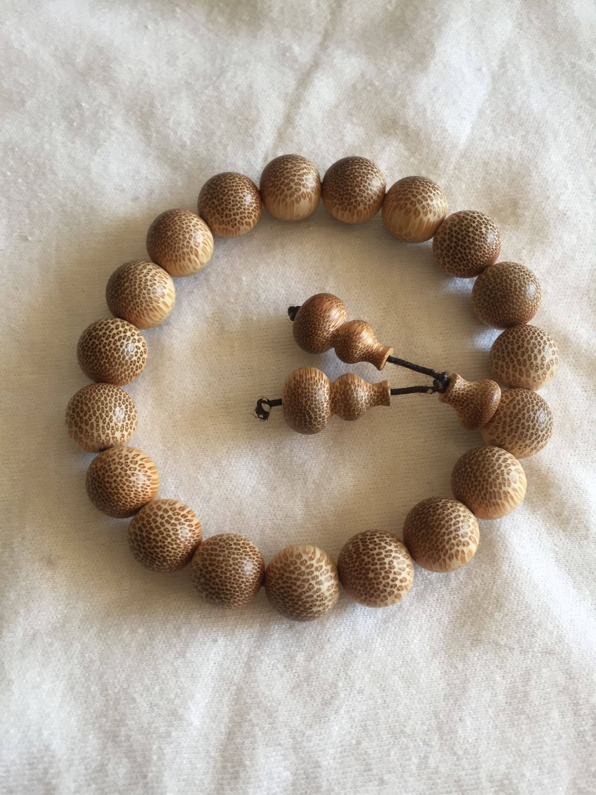 金丝竹手串108颗佛珠手链实心玉竹文玩猫眼荧光老料龙血念珠手持