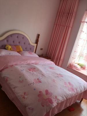 水星家纺全棉四件套纯棉卡通公主风被套床单女童花谣2018新品